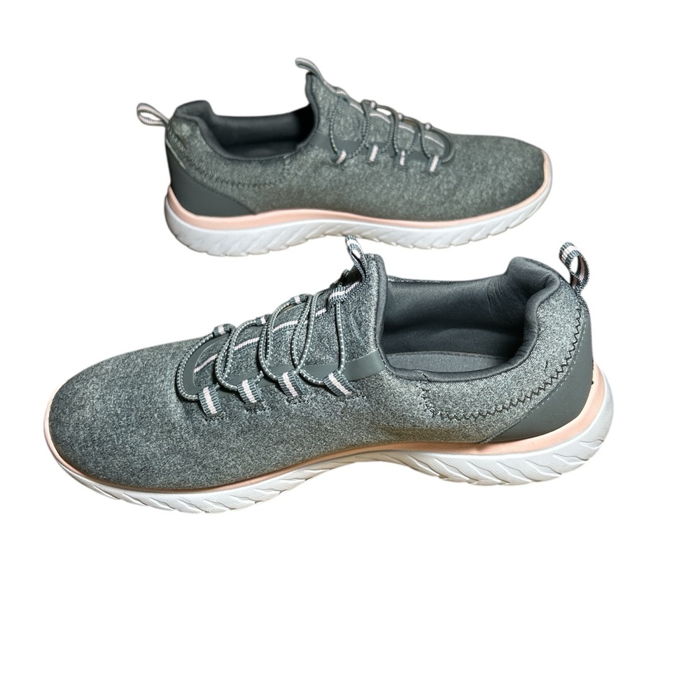Women's Bungee Slip on Gray Athletic Works Shoes US Size 9W